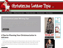 Tablet Screenshot of blog.christmaslettertips.com